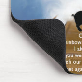 Regenbogen-Brücken-Erinnerungsgedicht für Schweine Mousepad (Ecke)