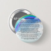 Regenbogen-Brücken-Gedicht Button (Vorne & Hinten)