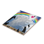 Regenbogen-Brücken-Gedicht Fliese (Seite)