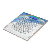 Regenbogen-Brücken-Gedicht Fliese (Seite)