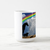 Regenbogen-Brücken-Gedicht Kaffeetasse (Mittel)