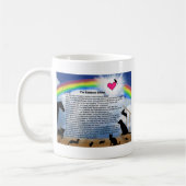 Regenbogen-Brücken-Gedicht Kaffeetasse (Links)