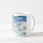 Regenbogen-Brücken-Gedicht Kaffeetasse (VorderseiteRechts)