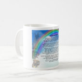Regenbogen-Brücken-Gedicht Kaffeetasse (Vorderseite Links)