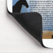 Regenbogen-Brücken-Gedicht Mousepad (Ecke)