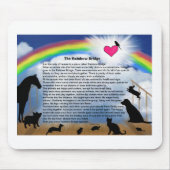 Regenbogen-Brücken-Gedicht Mousepad (Vorne)