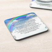Regenbogen-Brücken-Gedicht Untersetzer (Linke Seite)