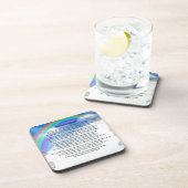 Regenbogen-Brücken-Gedicht Untersetzer (Rechte Seite)