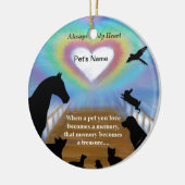 Regenbogen-Brücken-Haustiere Keramikornament (Links)