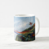 Regenbogen-Brücken-Hundekatzen-Himmels-Tasse Kaffeetasse (VorderseiteRechts)