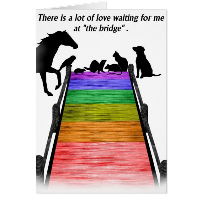 Regenbogen-Brücken-Karte (Vorne)