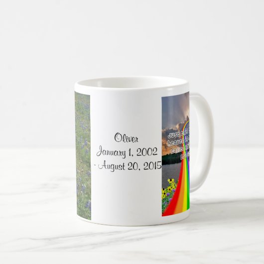 Regenbogen-Brücken-Tasse Kaffeetasse (VorderseiteRechts)