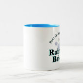 Regenbogen-Brücken-Tatzen-Tasse Zweifarbige Tasse (Mittel)