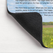 Regenbogen-Brücken-weibliche Mousepad (Ecke)