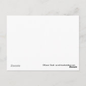 Regenbogen-Brückenkatzen-Beileidpostkarte Postkarte (Rückseite)