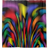 Regenbogen-Brunnen Duschvorhang (Vorderseite)