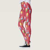 Regenbogen-Bubble-Teas rosa Leggings (Links)