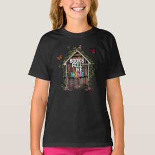 Regenbogen-Buch-Heim-T-Shirt für Kinder: Kuschelig T-Shirt