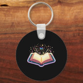 Regenbogen Buch Schlüsselanhänger (Vorderseite)