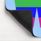 Regenbogen-Buchstabe W Mousepad (Ecke)