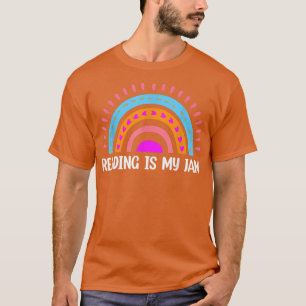 Regenbogen-Buchwurm Buch Lover Teacher Reader Lese T-Shirt