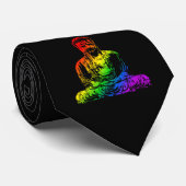 Regenbogen-Buddha-Statue Krawatte (Gerollt)