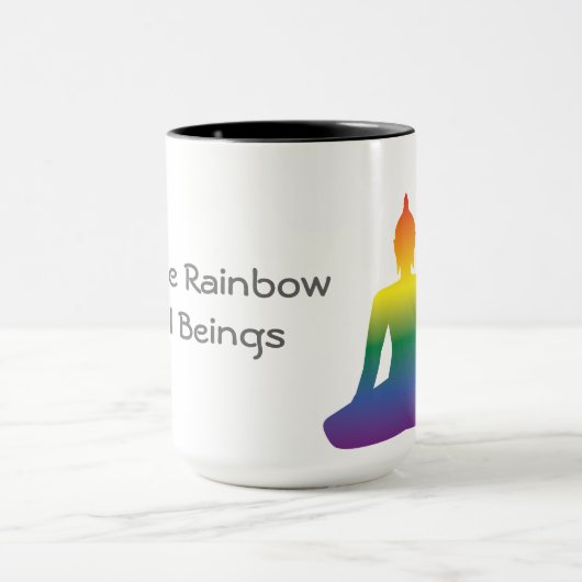 Regenbogen-Buddha-Tasse Tasse (Zentrum)