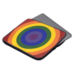 Regenbogen-Bullauge Laptopschutzhülle