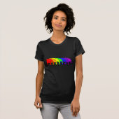Regenbogen-Bulldogge T-Shirt (Vorne ganz)