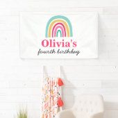 Regenbogen-bunte Geburtstagsfeier Banner (Insitu)
