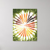 Regenbogen Bunte Karotten Leinwand (Vorderseite)