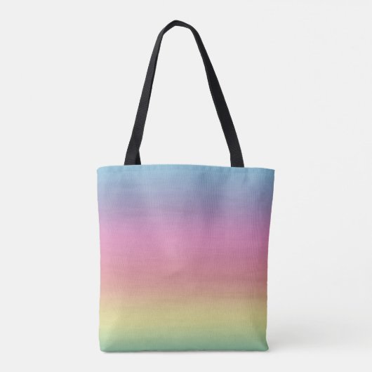 Regenbogen-bunter Pastell Tasche (Rückseite)