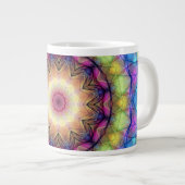 Regenbogen-Buntglas Jumbo-Tasse (Vorderseite Rechts)