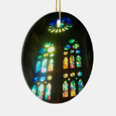 Regenbogen-Buntglas Keramik Ornament (Rechts)