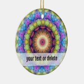 Regenbogen-Buntglas Keramikornament (Rechts)