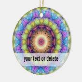 Regenbogen-Buntglas Keramikornament (Links)