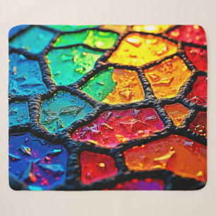 Regenbogen-Buntglas Nahaufnahme Kunst Sherpadecke
