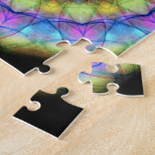 Regenbogen-Buntglas Puzzle (Seite)