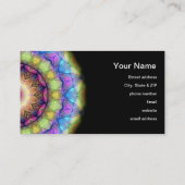 Regenbogen-Buntglas Visitenkarte (Rückseite)