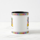 Regenbogen Buntstifte Lehrer Tasse (Zentrum)
