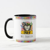 Regenbogen Buntstifte Lehrer Tasse (Links)