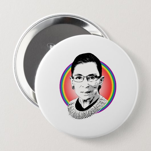 Regenbogen Button (Vorne & Hinten)