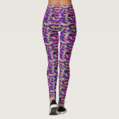 Regenbogen Camouflage Frauen Leggings (Rückseite)