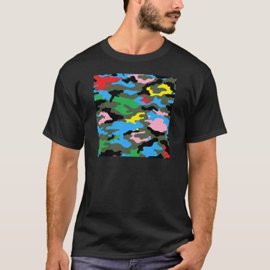 Regenbogen-Camouflage T-Shirt (Vorderseite)