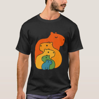 Regenbogen-Capybaras T-Shirt