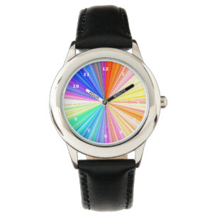 Regenbogen Chakra Schein Armbanduhr