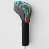 Regenbogen Chamäleon Golf Headcover (angewinkelt)