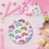 Regenbogen-Chamäleon-Muster Pappteller (Party)