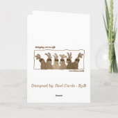 Regenbogen Chanukka Feiertagskarte (Rückseite)