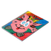 Regenbogen-Charakter-Foto-Notizbuch Notizblock (Linke Seite)